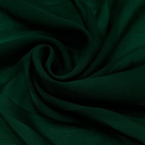 Hunter zelena čvrsta Hi-Multi šifonska tkanina pored dvorišta, šifonska tkanina, vjenčani šifon, lagana