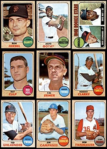 1968 TOPPS Baseball 100 Card Starter Set / Lot Ex +