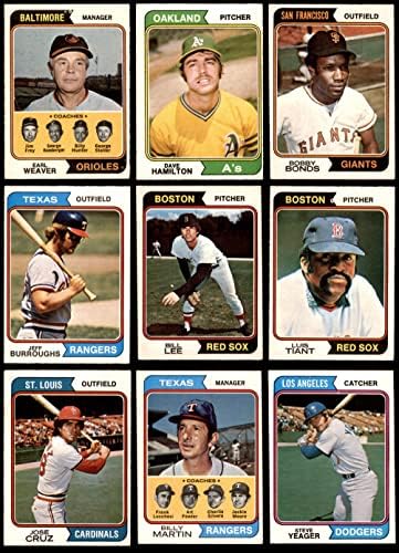 1974. O-pee-chee bejzbol djelomični kompletan set ex