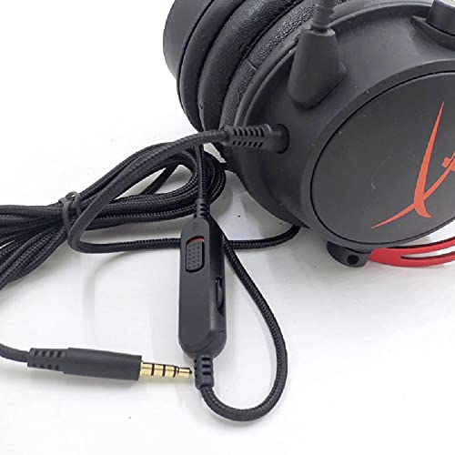 DAGIJIRD 2m crne slušalice metalni kabl Audio Cord Line Gaming slušalice za HyperX Cloud Mix Cloud Alpha