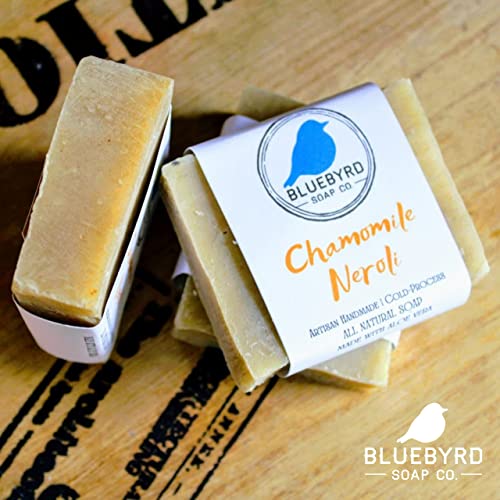 BLUEBYRD Soap Co. Chamomile neroli sav prirodni sapun | Bar sapun napravljen od eteričnih ulja, prirodno