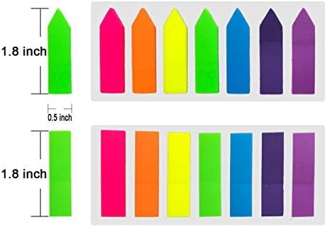 Neon page markeri, color page Index Tabs zastave Tabs dispenzeri za stranice Mark, razne fluorescentne svijetle