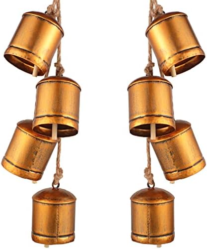 8 kom rustikalni viseći zvona božićne kravlje zvono dekor Chic Metal Giant Vintage Cow Bell Veliki viseći