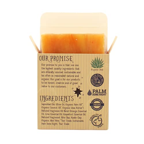 Varina organski grejpfrut Margarita Bar sapun-nežno čišćenje za osetljivu kožu, voćno-3 pakovanje - doživite zdravu i blistavu kožu