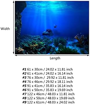 Izdržljiv Poster 3D efekat vodootporna pozadina za akvarijum