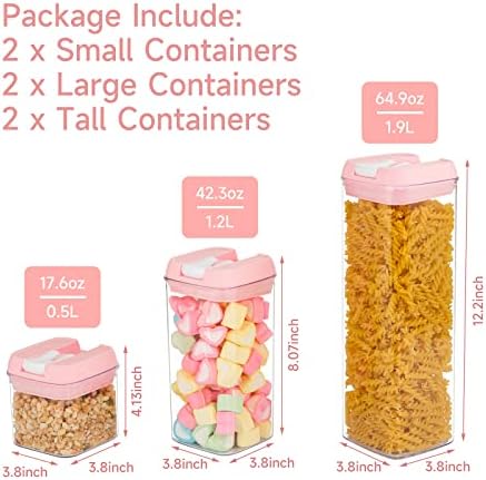 U-QE hermetički zatvoreni kontejneri za skladištenje hrane -6 komada prozirnih plastičnih nepropusnih posuda