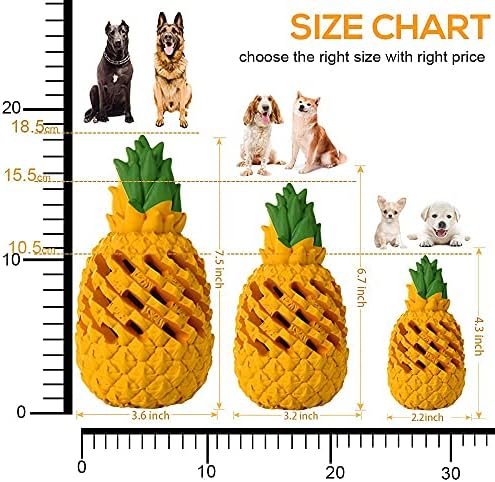 Set igračaka PETOPIA ananas psa, veliki / srednji / mali psi