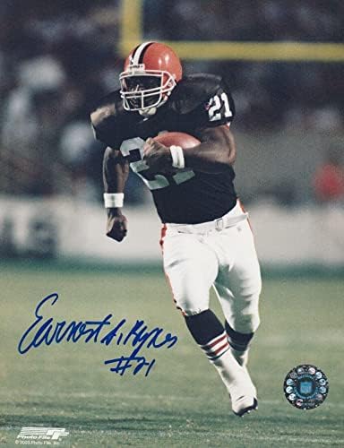 Earnest Byner Cleveland Browns Action Action potpisan 8x10 - autogramirane NFL fotografije