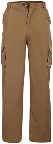 WenKomg1 Sportske teretne hlače za muškarce Stretchy Work Baggy pantalone Ravne kovčege nogu Ribolovne planinarske