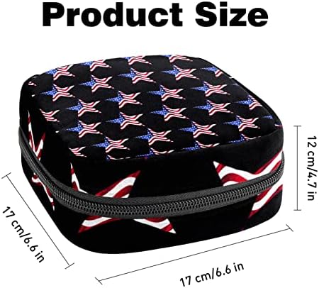 Torba za čuvanje higijenskih uložaka, torbica za menstrualnu čašicu sa zvijezdama američke zastave, prijenosni