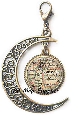AllMapsupplier Modni mjesec Povucite, Louisville, Kentucky Karta Jastog kopča, Louisville Map MON MON Gipper