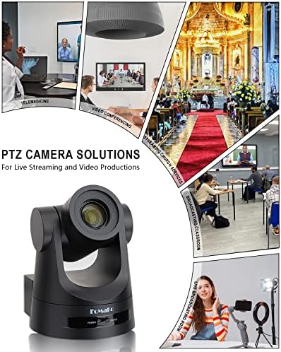Fomako HDMI PTZ paket kompleta Kamera, 30x optički zum,vjeran životnim bojama, PoE, HDMI PTZ kamera za crkvene