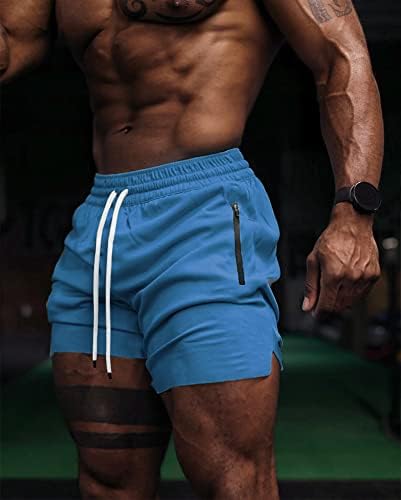 Everworth muške kratke hlače za vježbanje Brze suhi lagani šorc teretane trčanje mrežice kratke hlače za muškarce sa džepovima sa zatvaračem