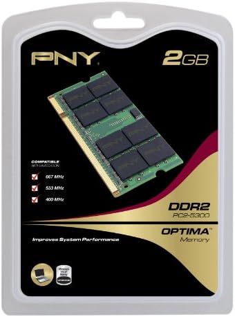 Pny Optima 2GB DDR2 667 MHz PC2-5300 Notebook / Laptop SODIMM memorijski modul MN2048SD2-667