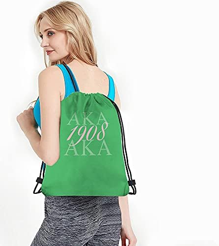 Beabes aka 1908 torba za crtanje ruksaka kao kratica Cool Design Art Hip Hop Style Green Ružičasta boja