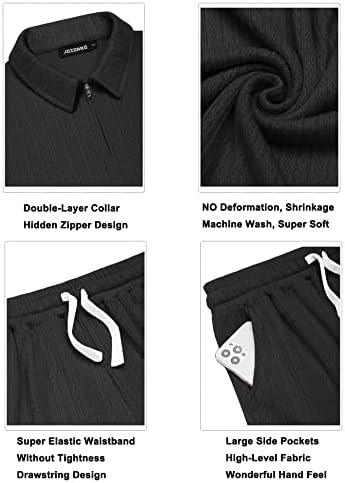 Jozorro Muške polo majice i kratke hlače Postavite trenerke modni ležerni ljetni 2 komada odjeće za muškarce