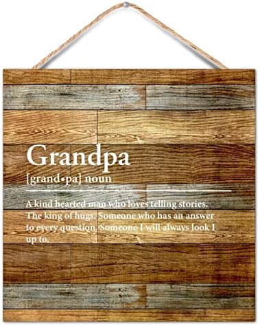 16x16in Wood Noun imenica Definicija Porodični član deda rustikalni definition hrvatski značenje zid viseće