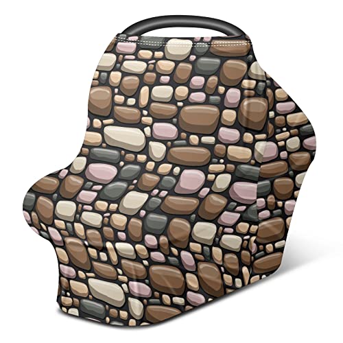 Prekrivači za bebe Rock Clobblestone Brown Wall Sestrin Poklopac za kolica za babe za bebe Multiuse Infet