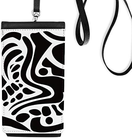 Egipat crno bijeli totem fresco telefon novčanik torbica viseći mobilni torbica crni džep