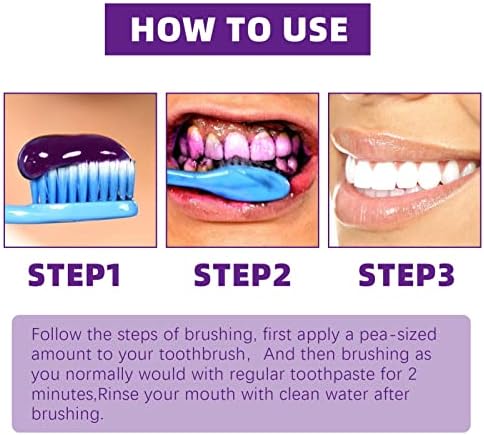 30ml izbjeljujuća ljubičasta pasta za zube boja za uklanjanje boje korekcija boje pasta za ispiranje zuba