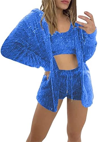 Bluze festival plus veličine za žene dugih rukava cool zabava rever Comfort vrhovi patchwork fluffy solid