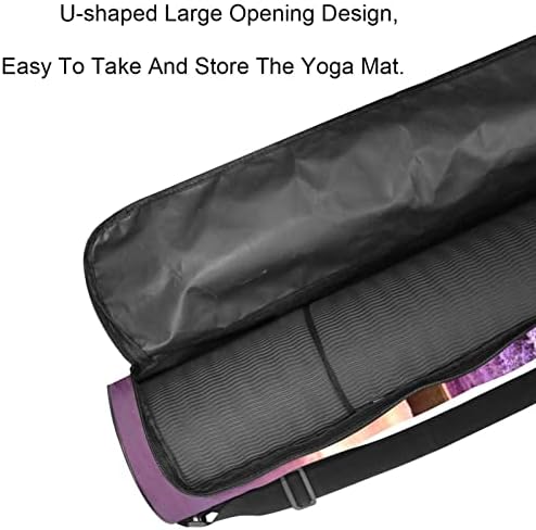 Torba za nošenje prostirke za jogu sa naramenicom lavanda, 6, 7x33, 9in/17x86 cm torba za jogu torba za teretanu torba za plažu