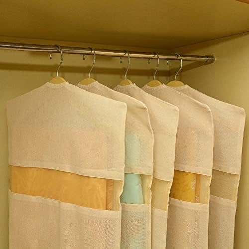 Vibrance višekratna Premium pamuk viseći pamuk Saree navlake / torbe 28 x 18 za odlaganje odjeće, Organizator