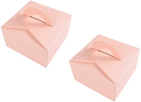 DOITOOL 20kom Pink prenosive kutije za pakovanje bombona poklon kutija potrepštine za zabavu kolačići kutije