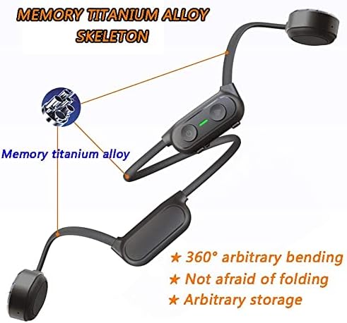 FEDRUI Bluetooth slušalice, bežična stereo kosti kost Bluetooth slušalice, sportske slušalice Bluetooth