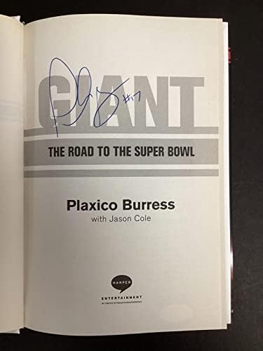 Plaxico Burrss potpisan knjigu Giant HCB Fudbal Catch Giants Superbowl Auto JSA - NFL AUTOGREMIRANI RAZNICE