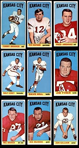 1965. TOPPS Kansas City Chiefs Team set Kansas Chiefs Weeps VG / Ex + poglavari