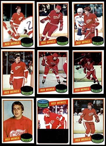 1980-81 TOPPS Detroit Red Wings Team Set Detroit Crvena krila NM Crvena krila