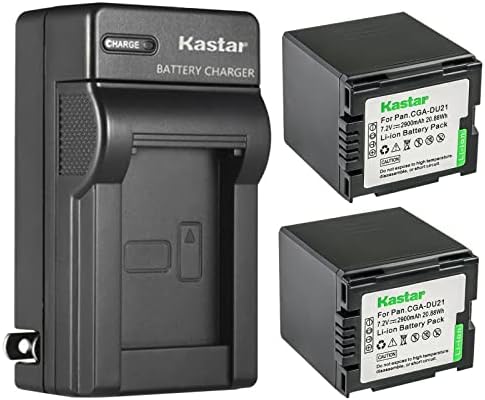 Zamjena punjača baterije Kastar CGA-du21 Zamjena za punjač za panasonic NV-GS40, NV-GS44, NV-GS55, NV-GS58,