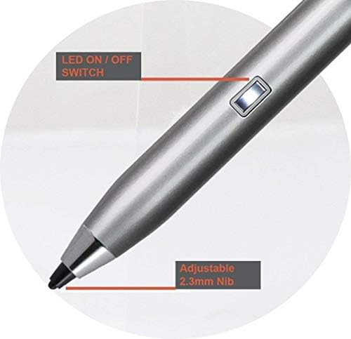 Bronel Silver Mini Fine Point Digital Active Stylus olovka Kompatibilan je sa ASUS ZenBook UX434FL-A6013T