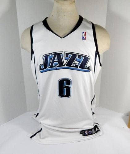 2009-10 Utah Jazz Paul Harris 6 Igra izdana Bijeli dres 46 DP37417 - NBA igra koja se koristi