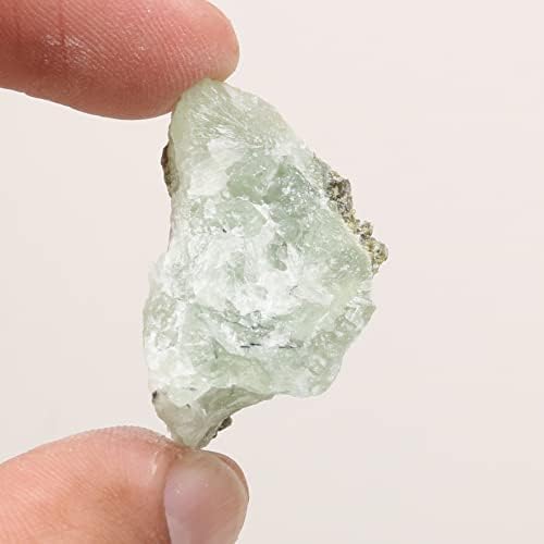 Real-Gems 85.55 ct. Prirodni kraljevski grubi zeleni prehnite labav dragulj za lapidarni reiki kućni ured