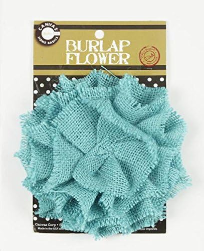 Platno Corp CVS2087 Burlap cvijet, 4-inčni, Aqua