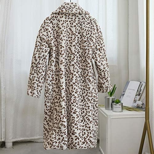 UOFOCO High Squik debeli torbeški kaput Ženske zimske duge rukave haljine patchwork revel klub leopard print