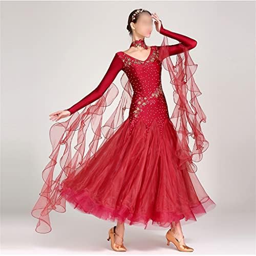 Zyzmh kostimi plesna haljina za ples za žene za žene konkurencijske haljine Standardna plesna odjeća dugi