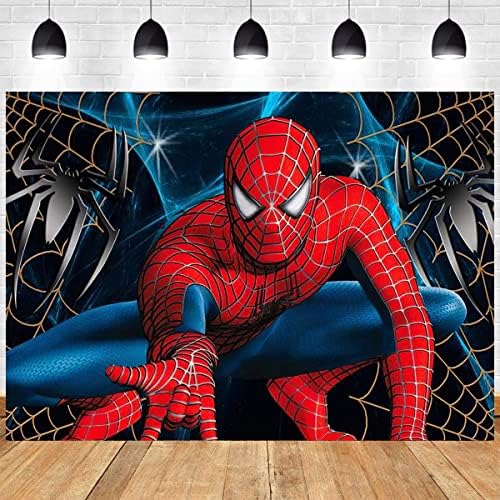 REAGTUGHT 7x5ft superheroj Spiderman fotografija pozadine superheroj Super City dekoracija dječaci djeca