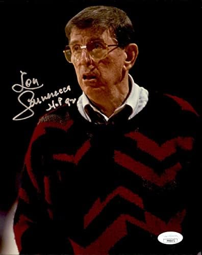 Lou Carnesecca St. John's Redmen HOF potpisan / autogramirani 8x10 FOTO JSA 160763 - AUTOGREM NBA Photos