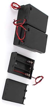 Aexit 5kom Crne baterije, punjači & amp; dodatna oprema držač kućišta za baterije w žičani vod za 3x1. 5V