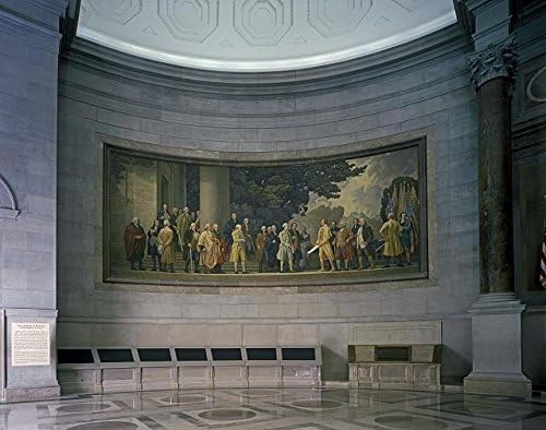 HistoricalFindings fotografija: Deklaracija o nezavisnosti, Barry Faulkner, Nacionalni arhiv,Washington,