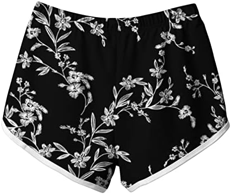 Žene ležerne kratke hlače Ljeto Visoko struk labavi fit boho kratke hlače Retro tiskanje lagano ljeto kratko