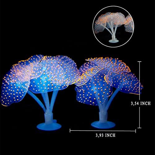 Mabes Skladište Heirloom Garden Utren Učinak umjetni gljive Rezervoar za ribu - Osvijetlite Akvarij, ukras