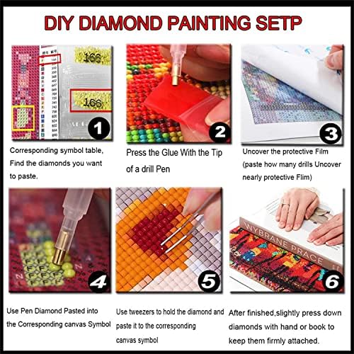 Uradi sam 5D dijamantski komplet za farbanje za odrasle / djecu/početnike puna bušilica Dijamantska Umjetnost