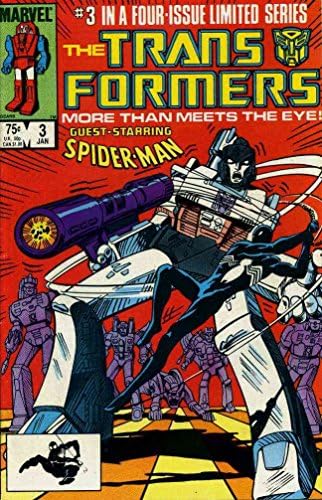 Transformers, 3 GD ; Marvel comic book / 1st print Spider-Man