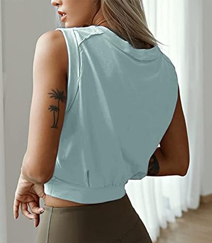 Gornje atletičke košulje za žene Slatke bez rukava Yoga vrhovi tekuće teretane majice XS-XL