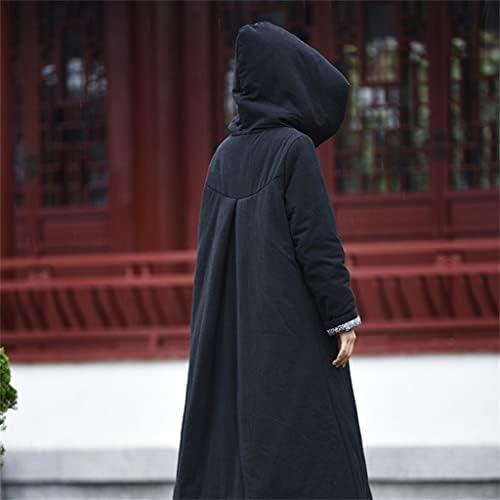 WSZJJ kineski stilske kapute zimski vjetrenici duge jakne za žene pamučni ogrtač vintage femme