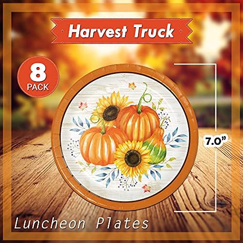 Creative pretvaranje Harvest Truck Dinnerware Party Bundle | Večera & desert ploče, ručak & amp; salvete